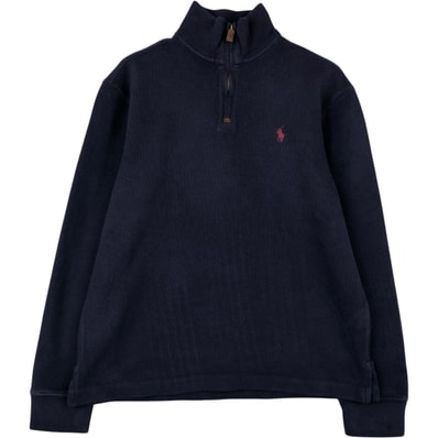 古着 ラルフローレン Ralph Lauren POLO RALPH LAUREN ハーフジップスウェットシャツ トレーナー メンズM相当/eaa647568
