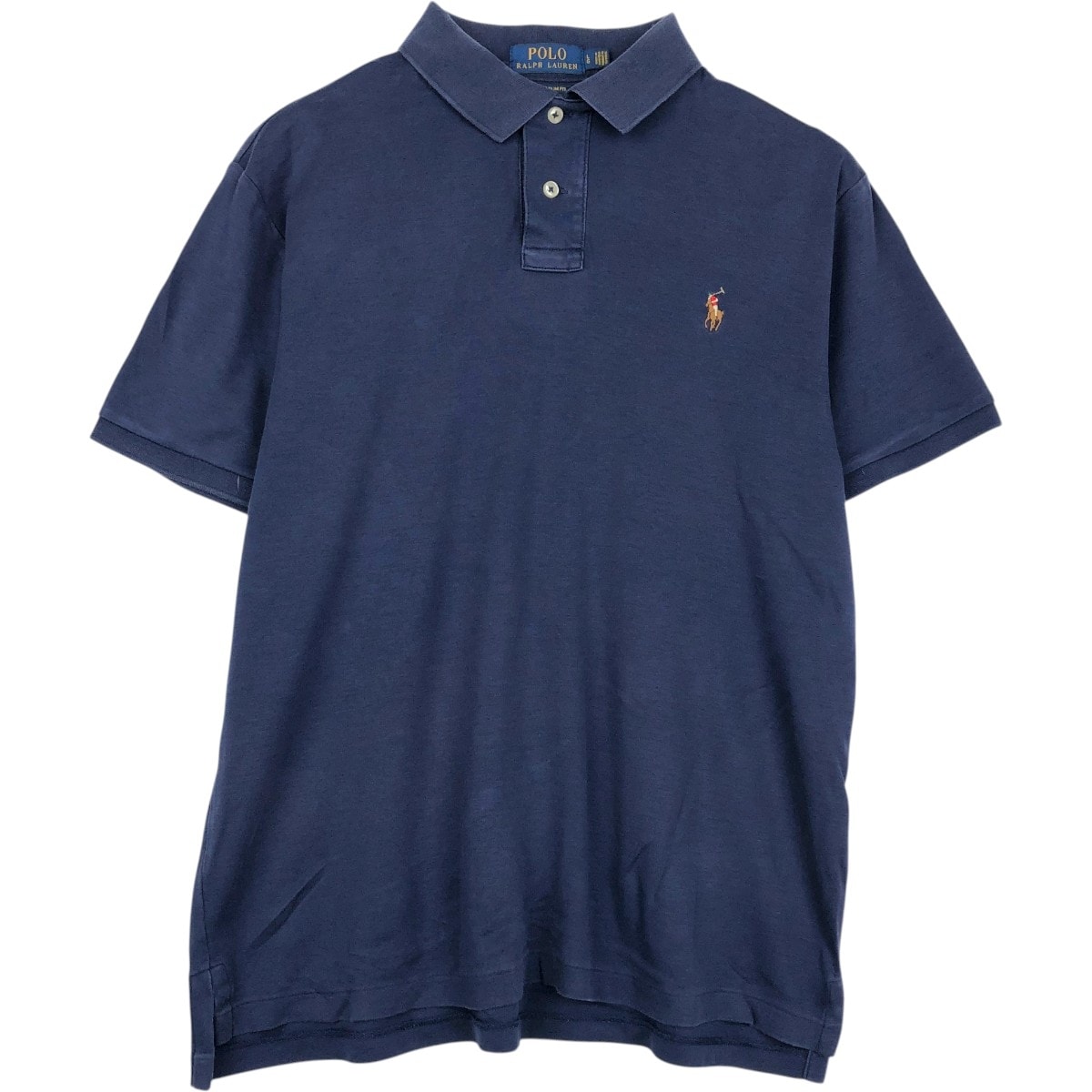 古着 ラルフローレン Ralph Lauren POLO RALPH LAUREN CUSTOM SLIM FIT 半袖 ポロシャツ メンズL相当/eaa656516