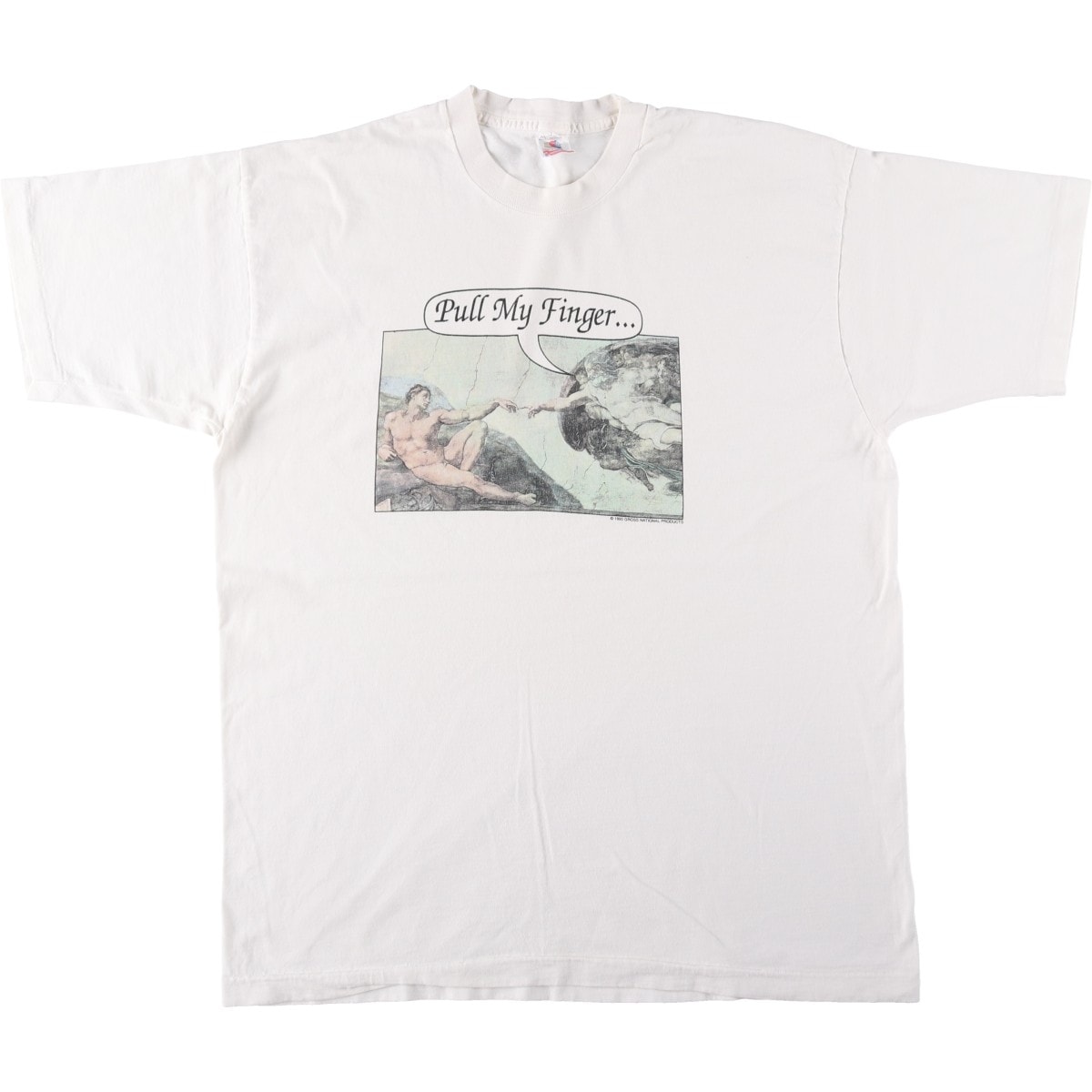 古着 90年代 フルーツオブザルーム FRUIT OF THE LOOM パロディ アートTシャツ USA製 メンズXL相当 ヴィンテージ/eaa642928