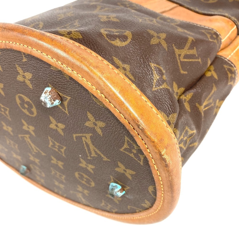 Louis Vuitton モノグラム USAバケット がま口ポーチ LV D (傷や汚れあり)】ルイヴィトン LOUIS VUITTON バケットGM バケツ