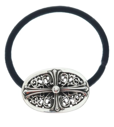 Chrome Hearts Hairband #2 Oval Cross "Silver"