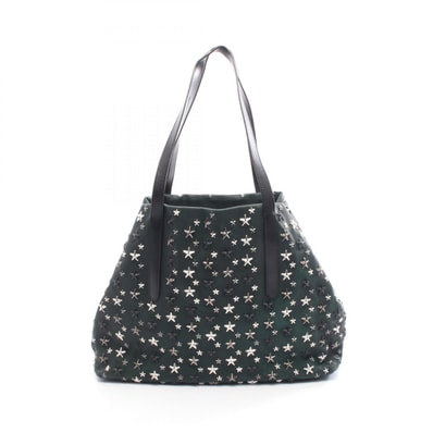 ジミーチュウ JIMMY CHOO PIMLICO S トートバッグ バッグ レザー レディース グリーン系 【中古】