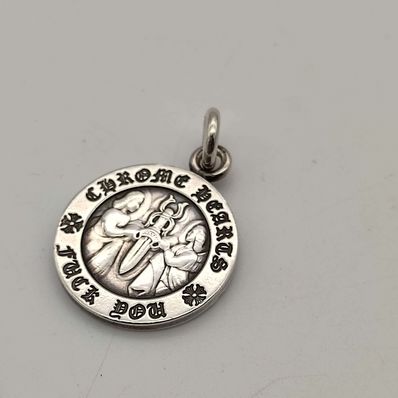 Chrome Hearts Angel Medal Charm Fuck You "Silver"