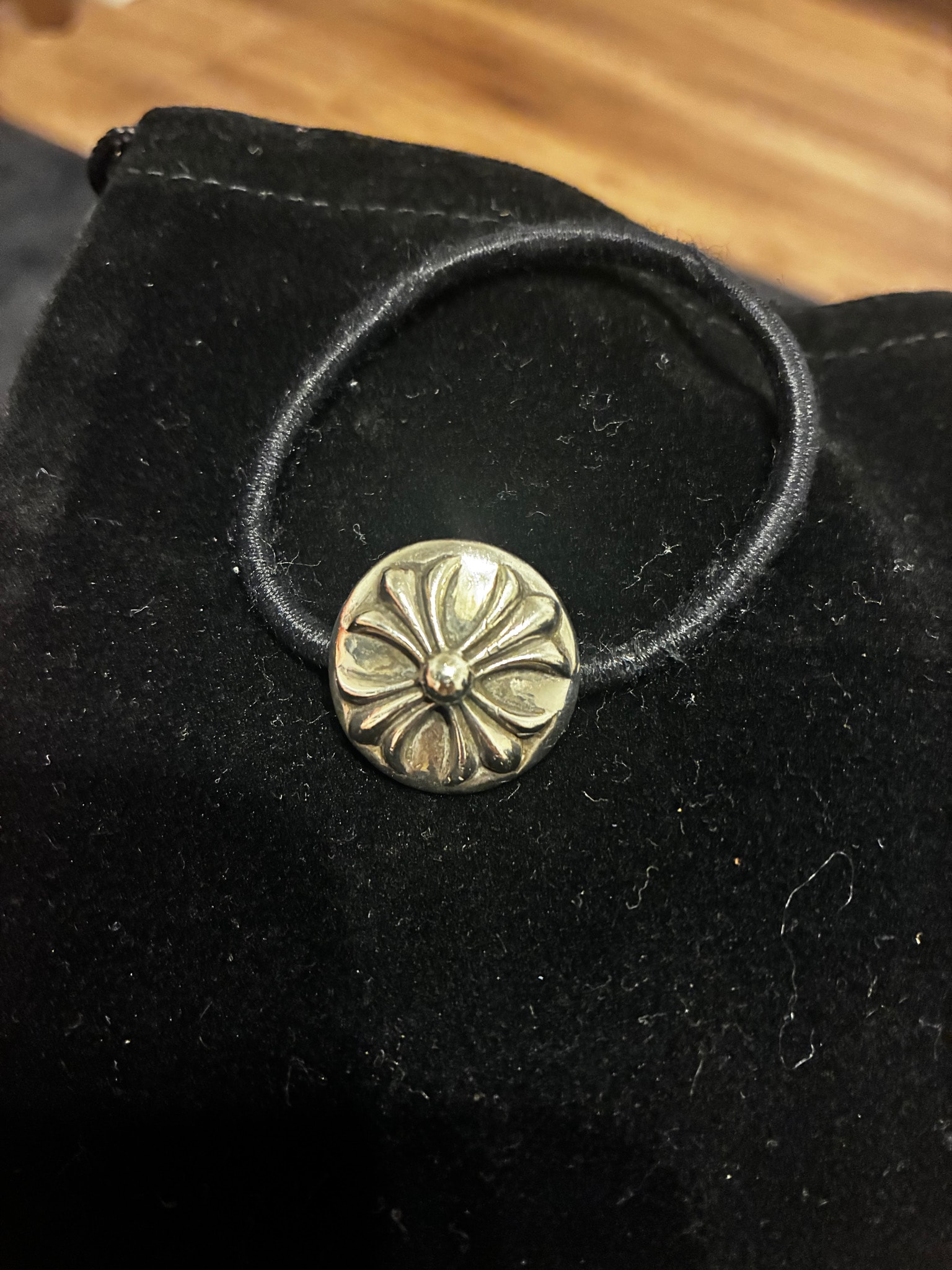 Chrome Hearts Cross Ball Hair Band "Black"