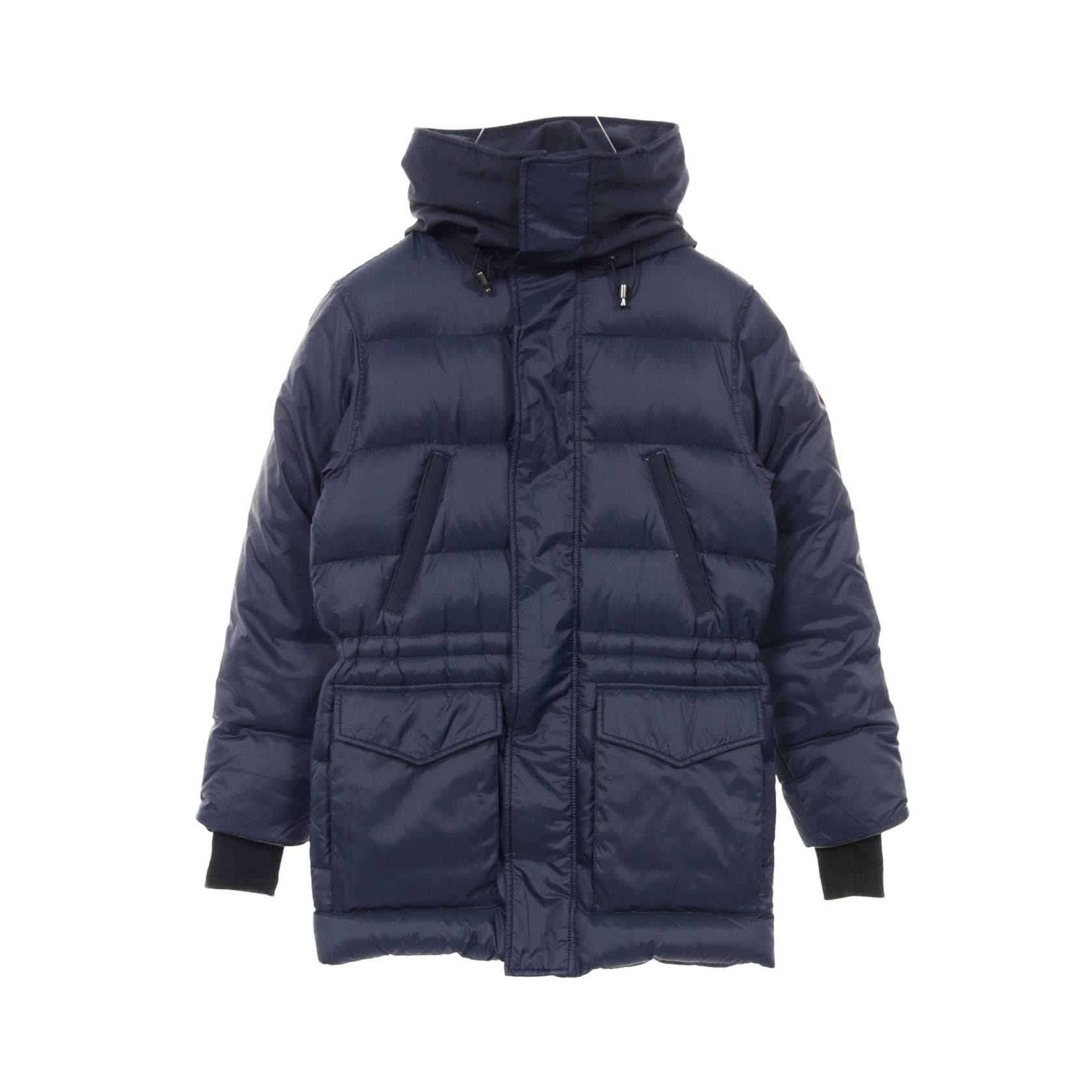 カナダグース CANADA GOOSE SILVERTHORNE PARKA ダウンジャケット 衣料品 アウター ナイロン メンズ ネイビー系 【中古】