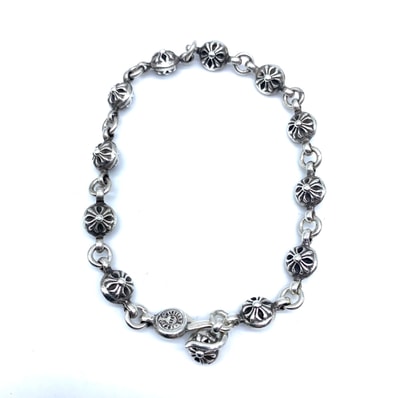 Chrome Hearts # 1 Cross Ball Bracelet "Silver"