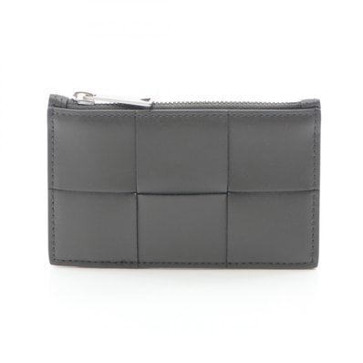 ボッテガヴェネタ BOTTEGA VENETA マキシイントレチャート コインケース 財布 レザー レディース グレー系 / ブルー系 749456VBWD41446 【新品】