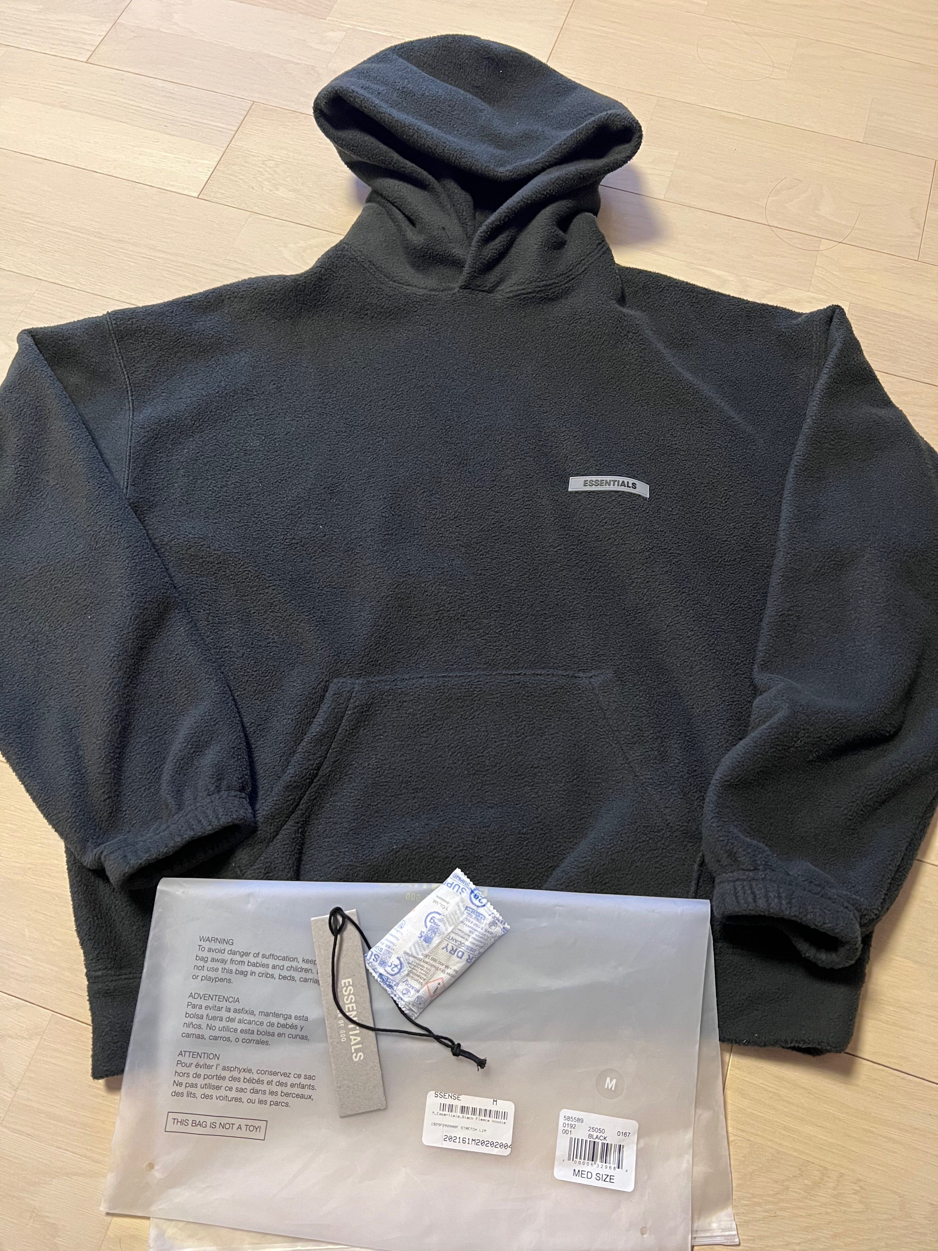 FEAR OF GOD ESSENTIALS Polar Fleece Hoodie "Black"