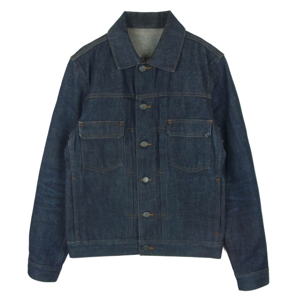 A.P.C. アーペーセー ストレートカット デニム ワーク ジャケット コットン ベトナム製 インディゴブルー系 XS【中古】