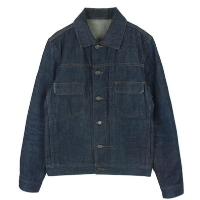A.P.C. アーペーセー ストレートカット デニム ワーク ジャケット コットン ベトナム製 インディゴブルー系 XS【中古】