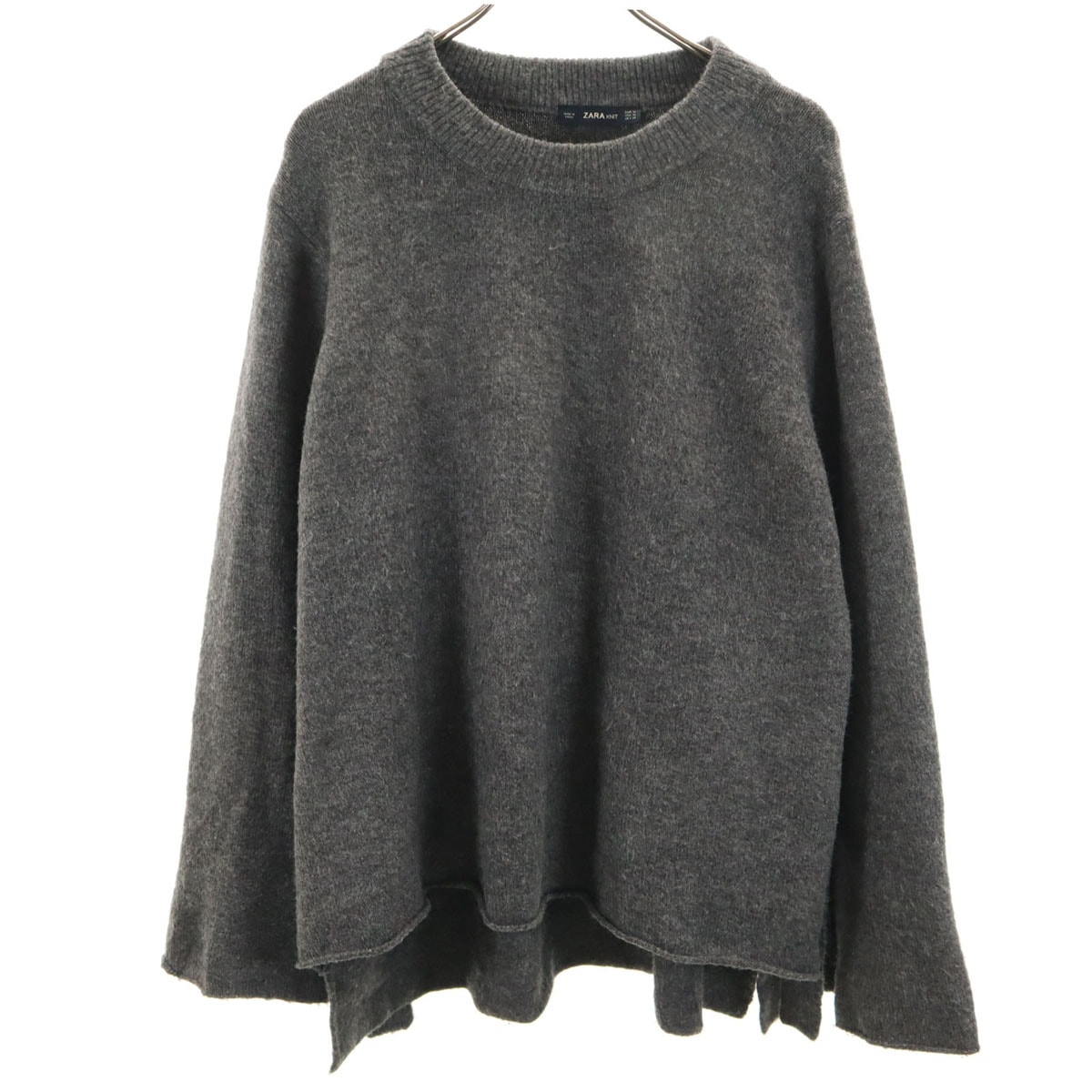 ZARA KNIT ザラニット 長袖 アクリル セーター M グレー ニット