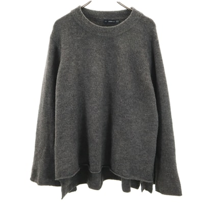 ZARA KNIT ザラニット 長袖 アクリル セーター M グレー ニット