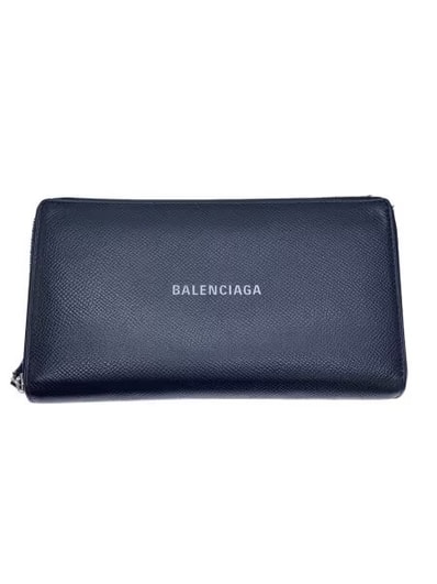 BALENCIAGA Cash Continetal Zip Around Wallet "Black"