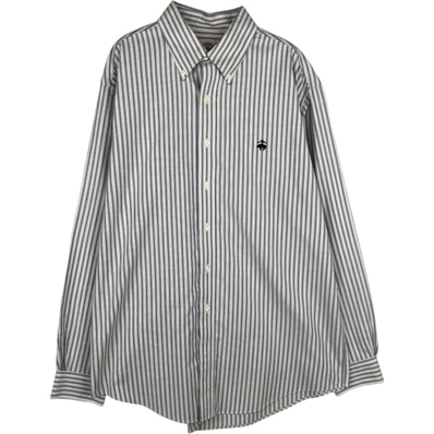 古着 ブルックスブラザーズ Brooks Brothers 346 長袖 ボタンダウンストライプシャツ メンズL相当/eaa628811