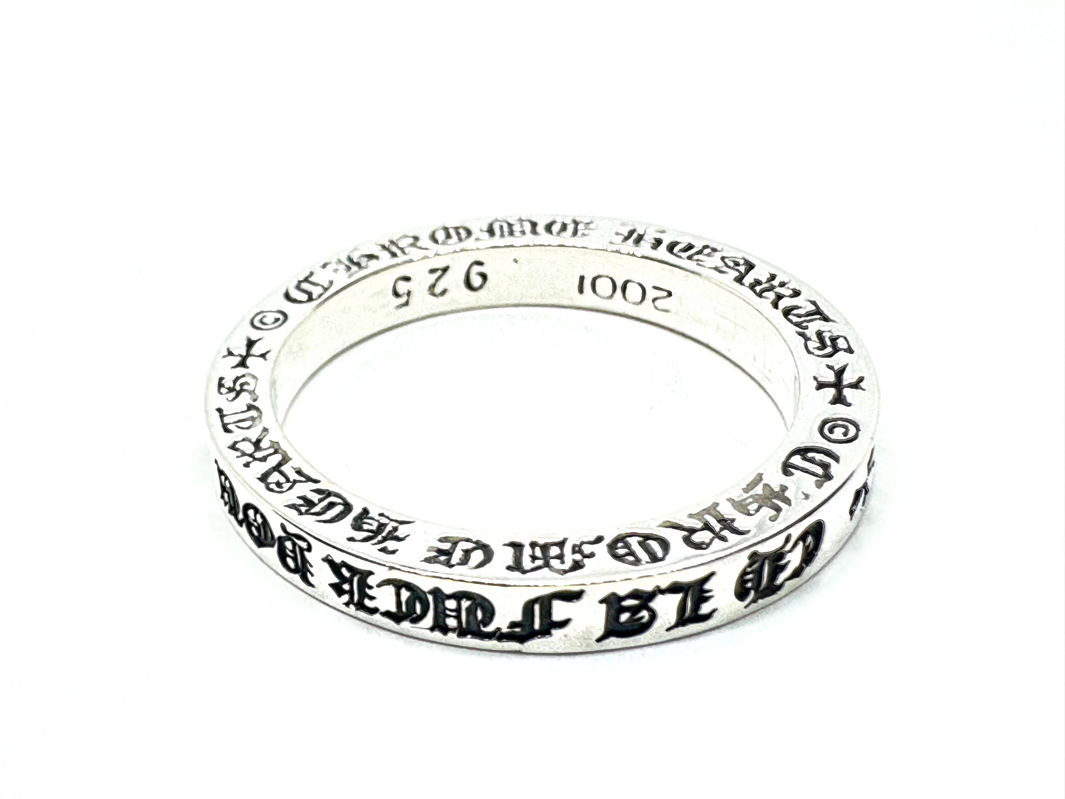 Chrome Hearts 3mm Spacer Ring LA Fuck You "Silver"