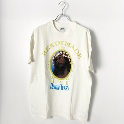 READYMADE × DENIM TEARS Cotton Wreath Tee "White"
