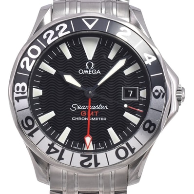 オメガ OMEGA 2234.50 シーマスター ブラック 自動巻き メンズ 美品 腕時計 N#151127