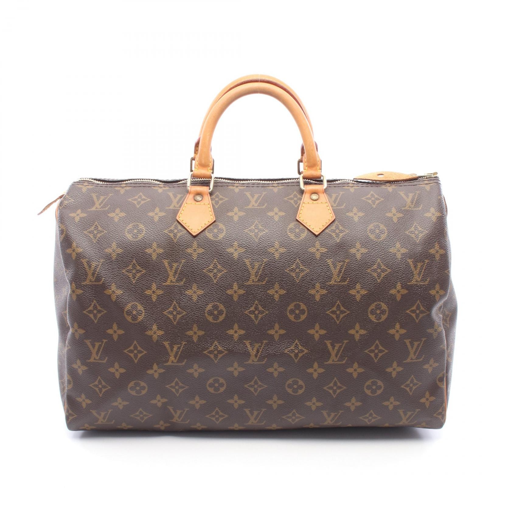 ルイ・ヴィトン LOUIS VUITTON スピーディ40 モノグラム ハンドバッグ バッグ PVCコーティングキャンバス レザー モノグラム レディース ブラウン系 M41522 【中古】