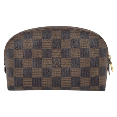 LOUIS VUITTON ルイヴィトン ダミエ ポシェット コスメティック ブラウン PVC ポーチ メイクポーチ 男女兼用 600169 【中古】