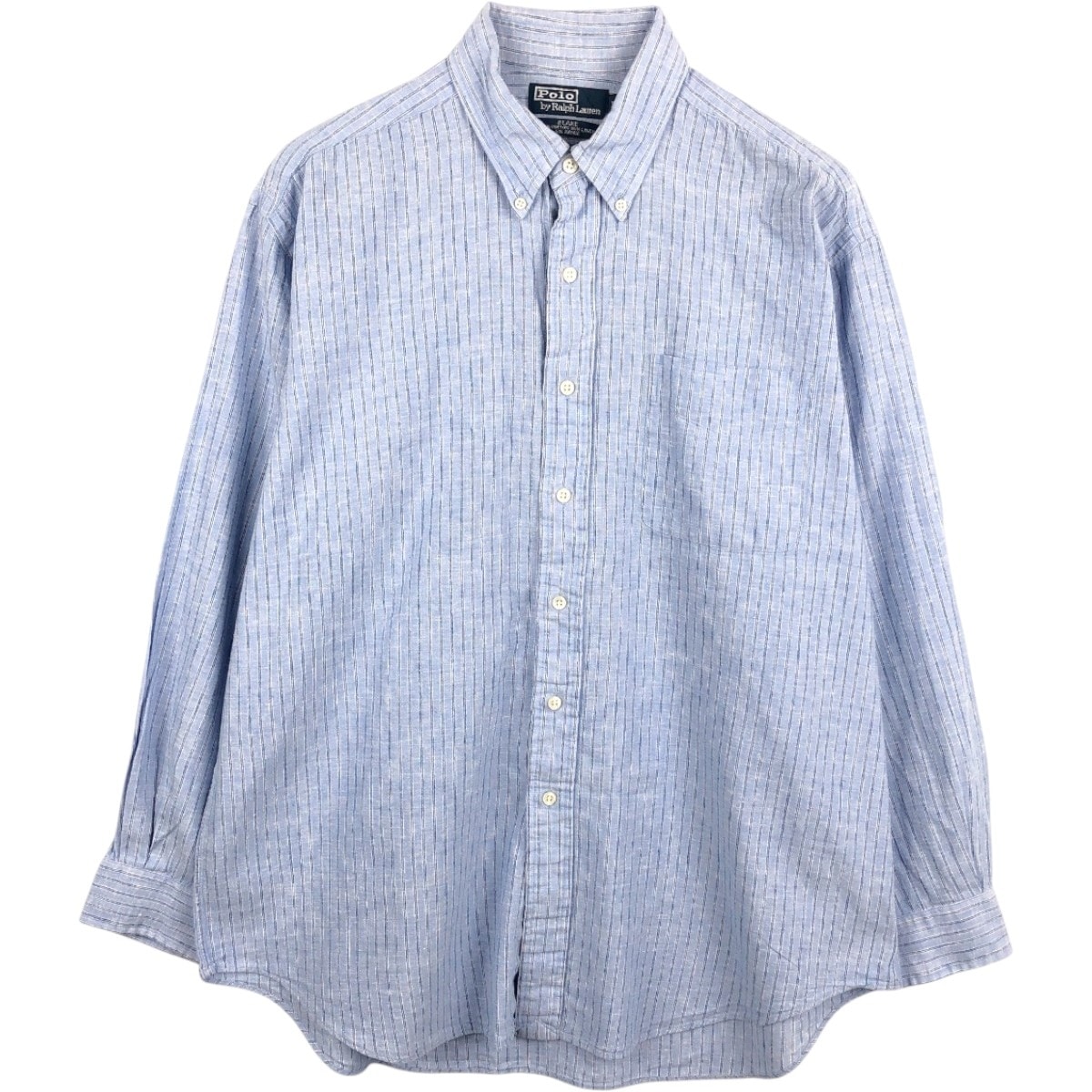 古着 ラルフローレン Ralph Lauren POLO by Ralph Lauren BLAKE マルチストライプ 長袖 ボタンダウンストライプシャツ メンズL相当/eaa668028