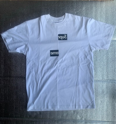 Supreme x COMME des GARCONS SHIRT Split Box Logo Tee "White"