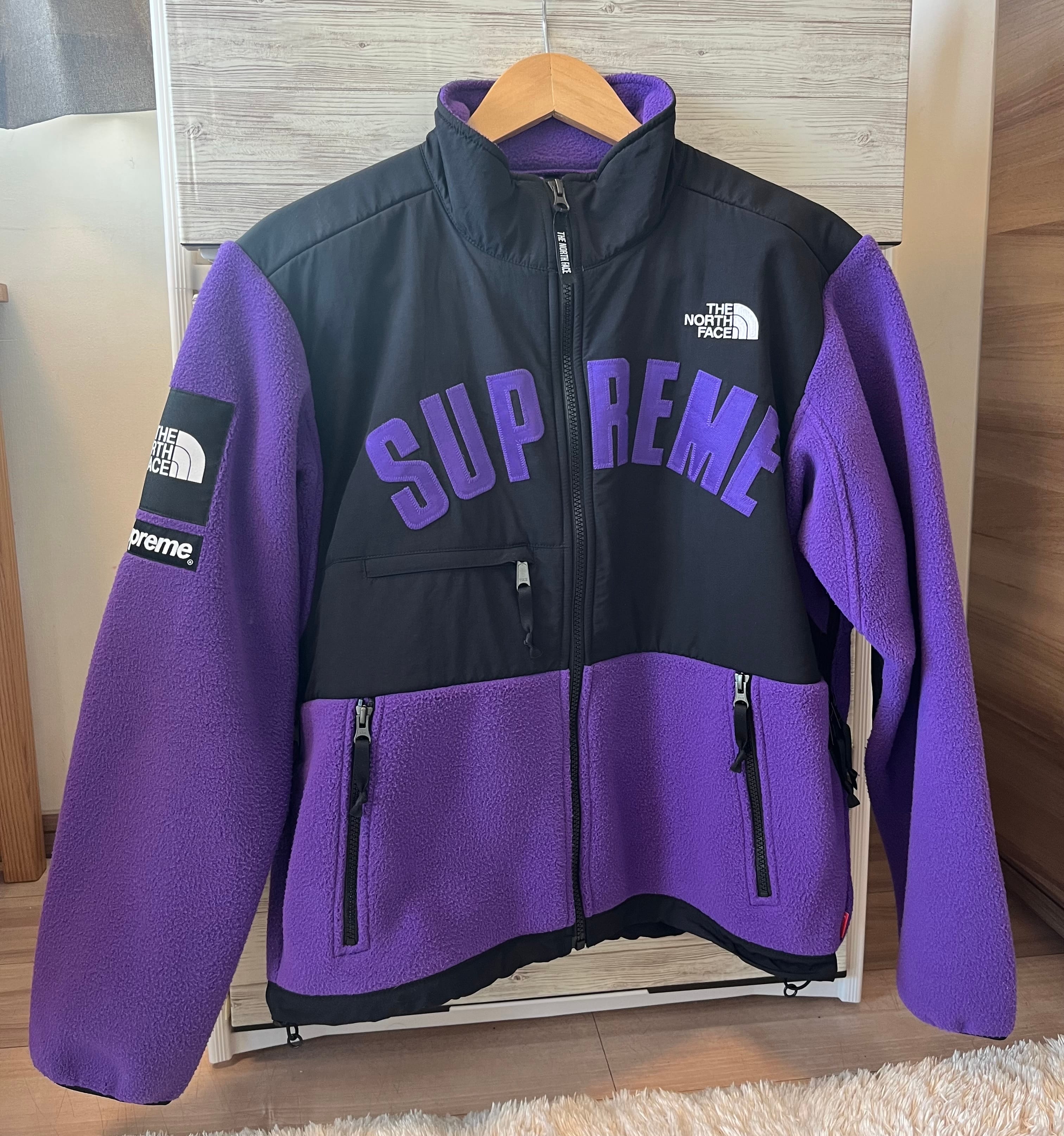 Supreme x The North Face Arc Logo Denali Fleece Jacket "Purple"