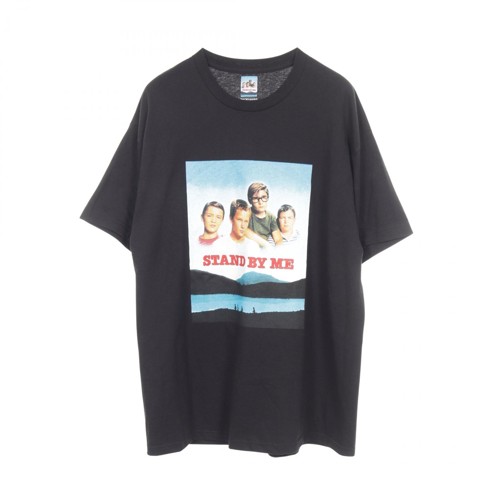 ワコマリア WACKO MARIA STAND BY ME 半袖Tシャツ 衣料品 トップス コットン メンズ ブラック系 【中古】
