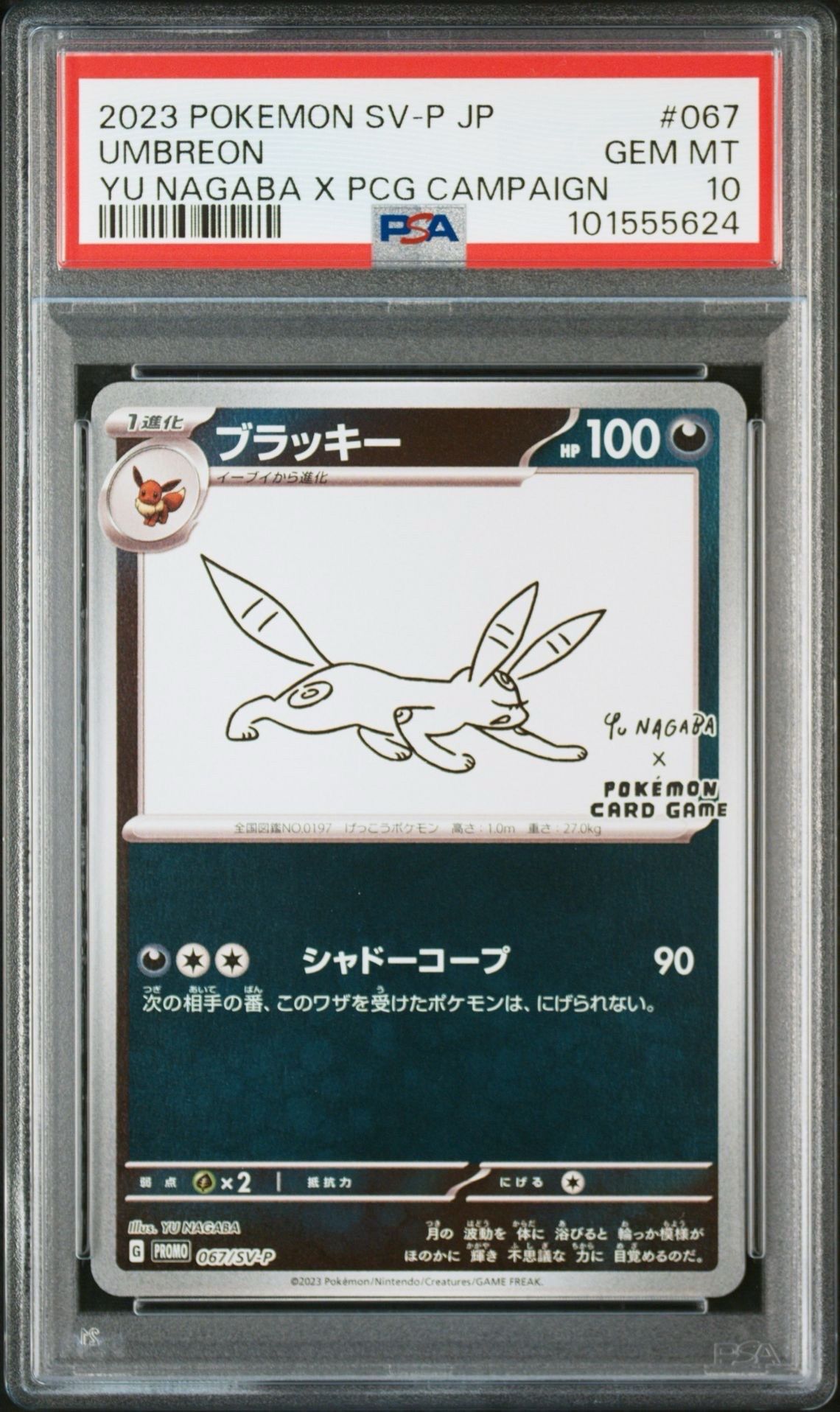 ブラッキー: プロモ (ナガバブラッキー) [SV-P 067](「YU NAGABA×ポケモンカードゲーム」プロモーションカード「SV-P」)