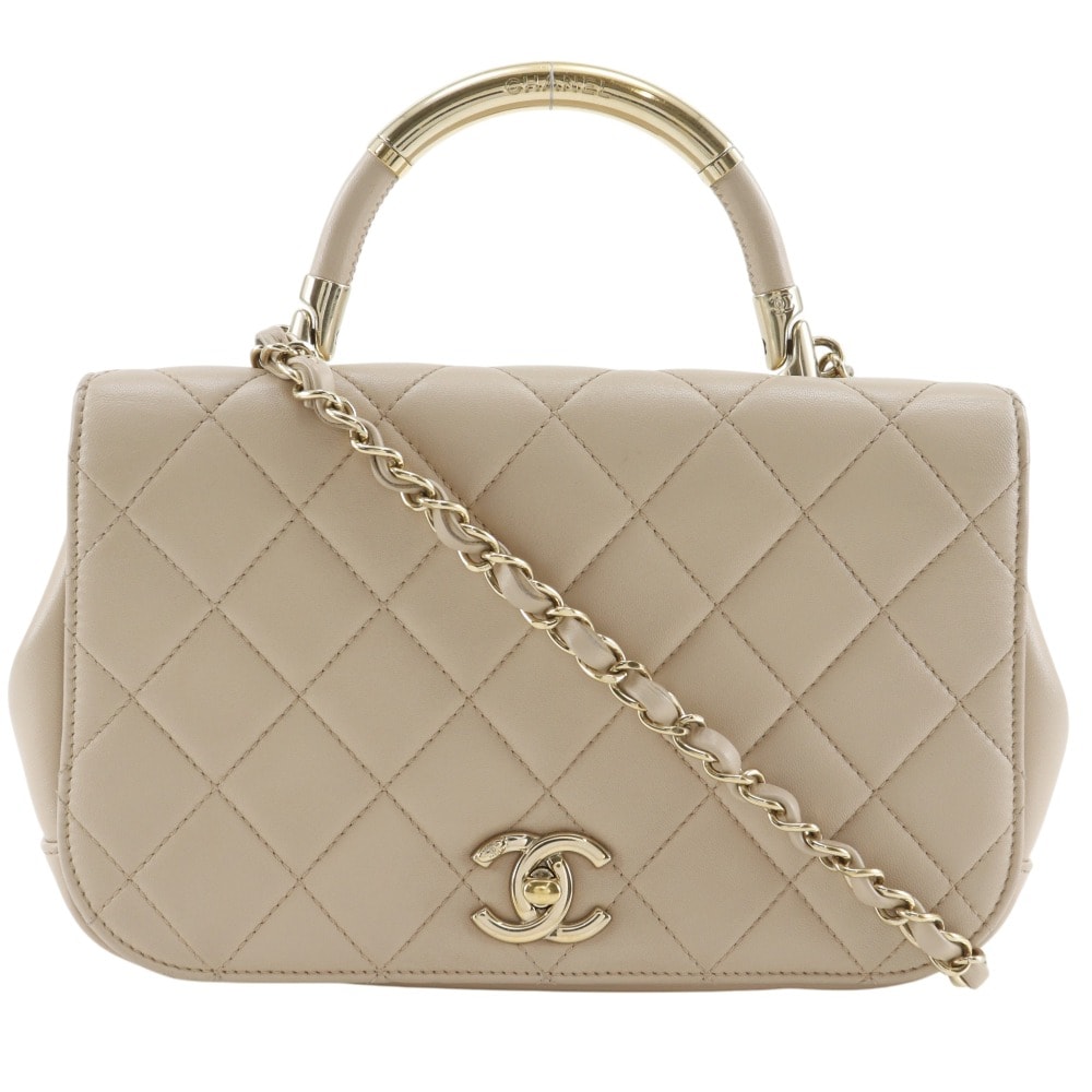 シャネル マトラッセ チェーンショルダー トップハンドル 2WAY レディースシ