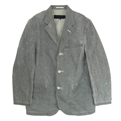COMME des GARCONS HOMME コムデギャルソンオム テーラードジャケット AD2000 HJ-10016S 00s 田中オム 3B テーラードジャケット ブレザー グレー系 S【中古】