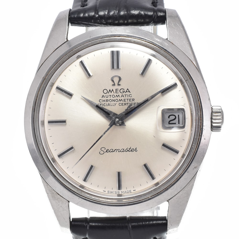 オメガ OMEGA Ref.166.010/168.024 ヴィンテージ シーマスター Cal.564 シルバー 自動巻き メンズ 腕時計 I#150654