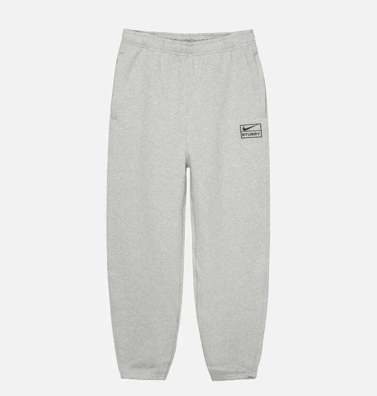 Stussy x Nike Fleece Pant "Grey Heather" (US Size) FN5231-050