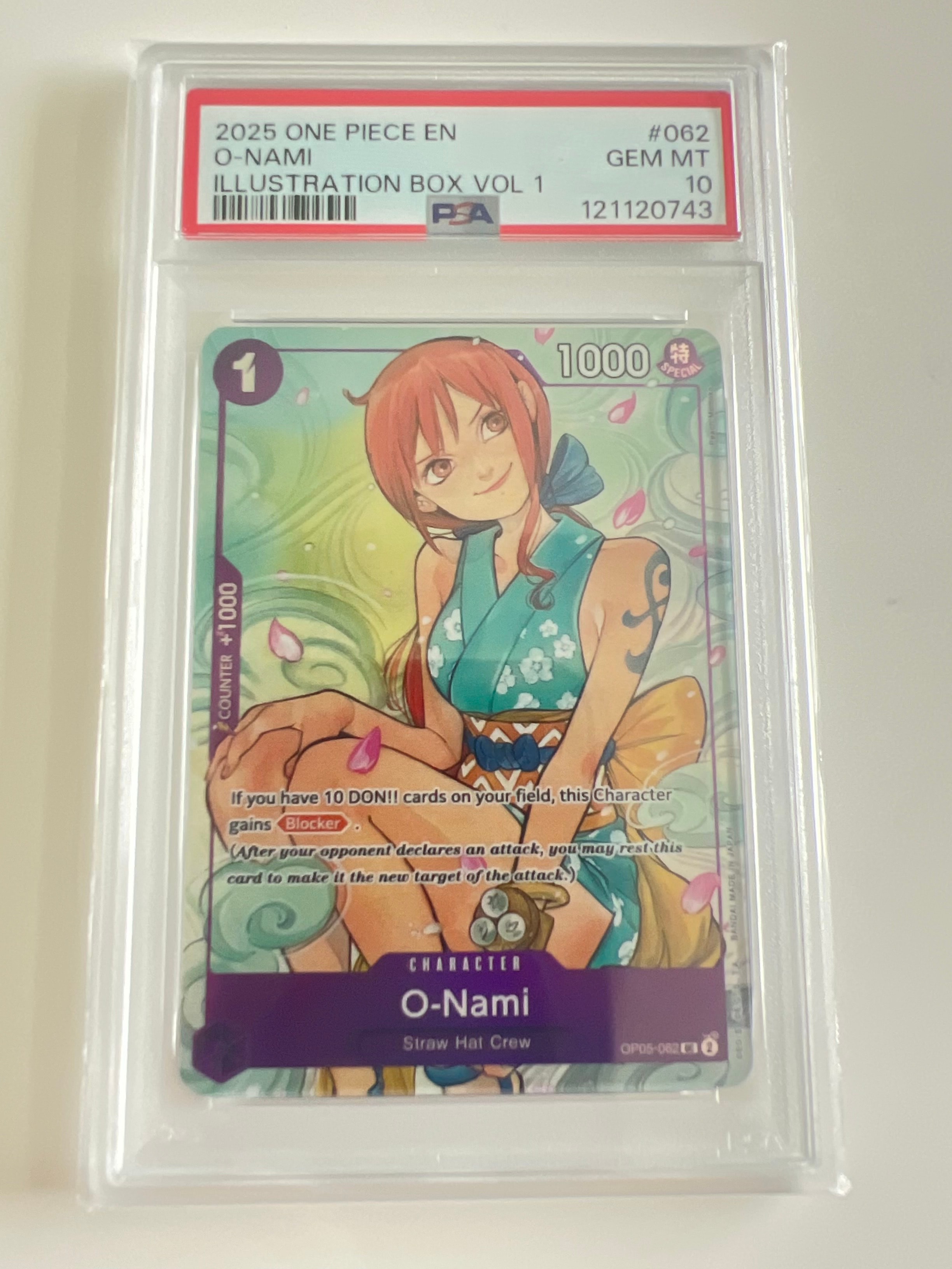 PSA10】おナミ UC [OP05-062]【アジア版】(プロモーションカード