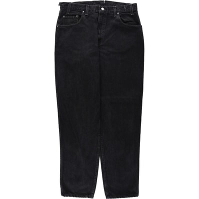 古着 90年代 リーバイス Levi's 545-0230 LOOSE オレンジタブ ブラックデニム テーパードデニムパンツ USA製 メンズw35相当 ヴィンテージ/eaa652243