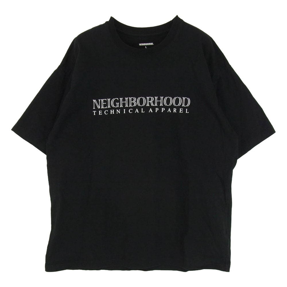NEIGHBORHOOD ネイバーフッド Tシャツ 22SS 221PCNH-ST04 NH-4 C-TEE SS NEIGHBORHOOD TECHNICAL APPAREEL ロゴプリント クルーネック ショートスリーブ 半袖 Tシャツ L【中古】