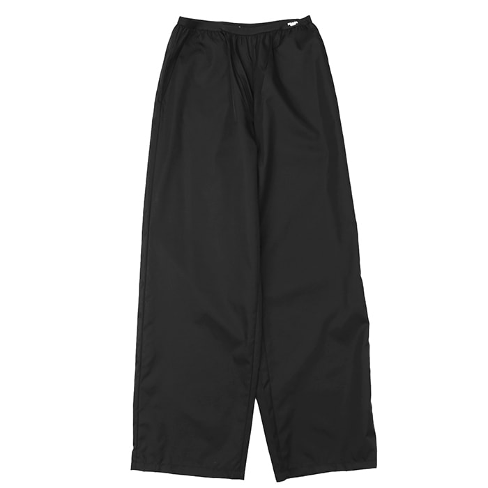 【未使用】PRADA プラダ パンツ サイズ 42 レディース RE-NYLON リナイロン ラバーロゴ イージーパンツ ウエストゴム ナイロン 軽量 ワイドシルエット ボトムス タグ・ハンガー付属 ブラック 黒 イタリア製【中古】