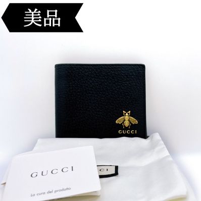 GUCCI Animalier Leather Wallet
