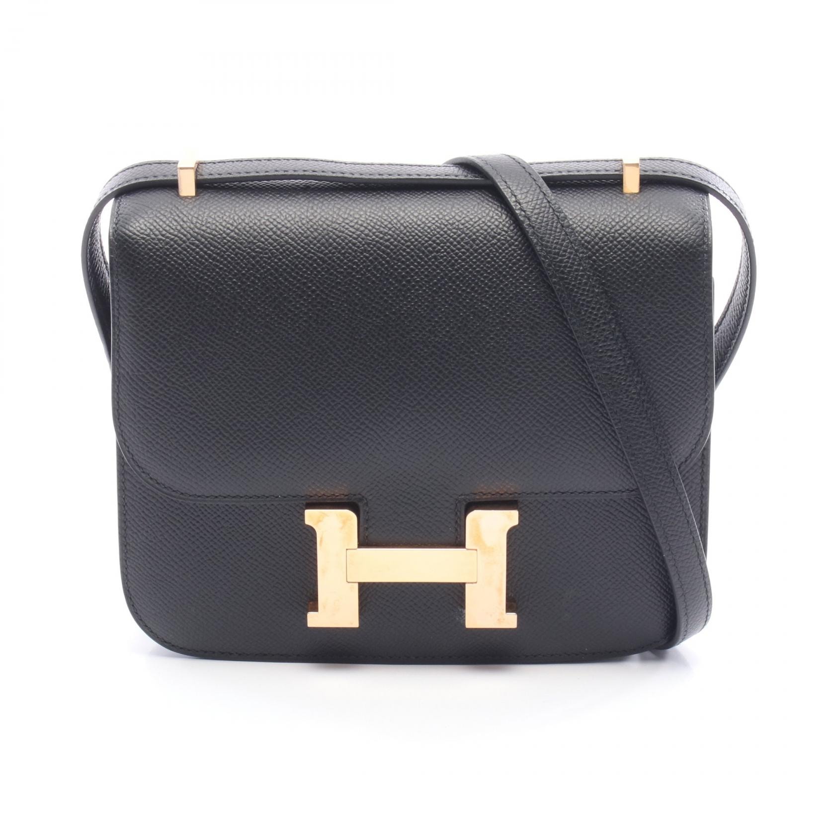 エルメス HERMES コンスタンス3 ミニ ショルダーバッグ バッグ レザー ヴォーエプソン ヴォーエプソン Y刻印(2020年製造) レディース ブラック系 056347CC 【中古】