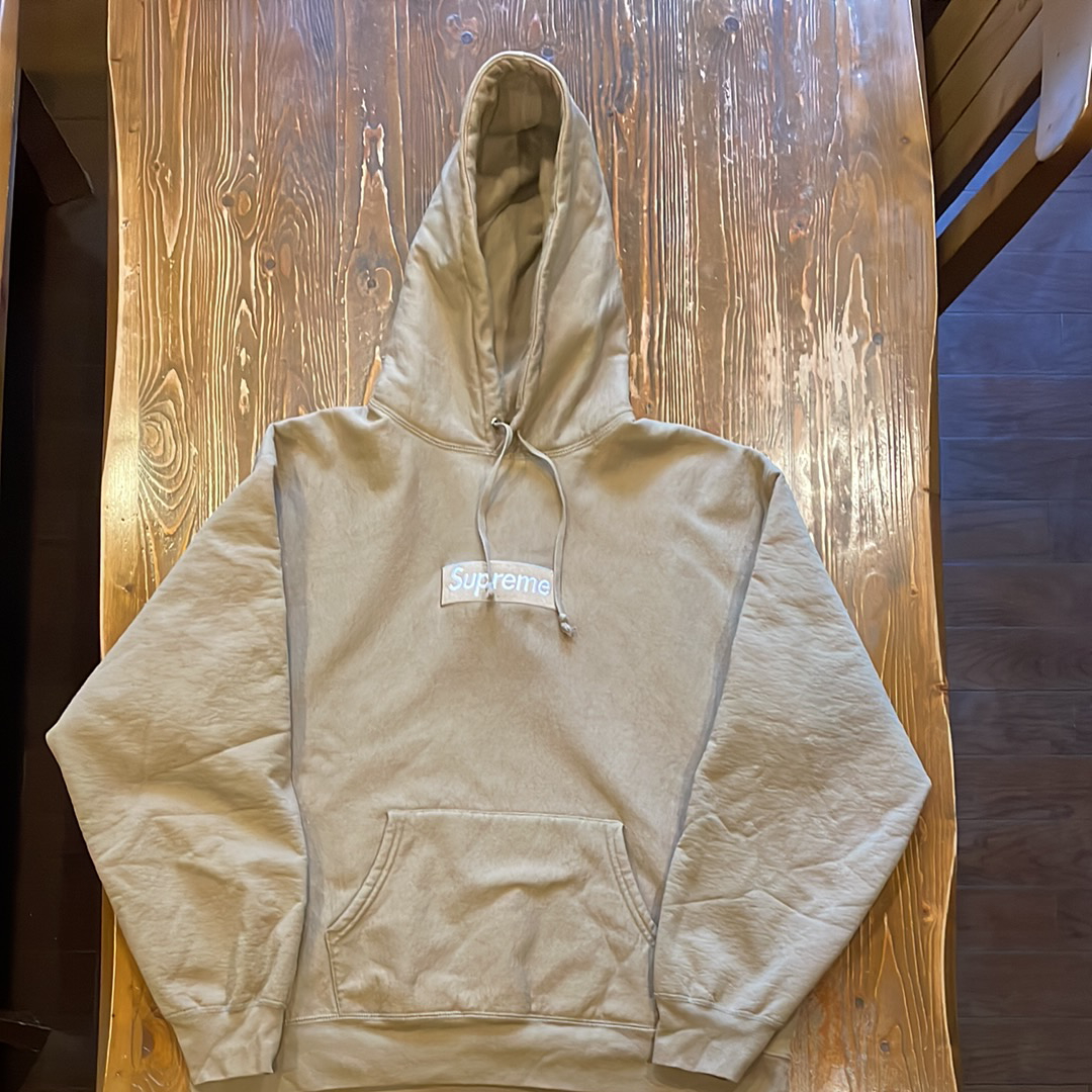 Supreme Box Logo Hooded Sweatshirt "Dark Sand" (23FW)