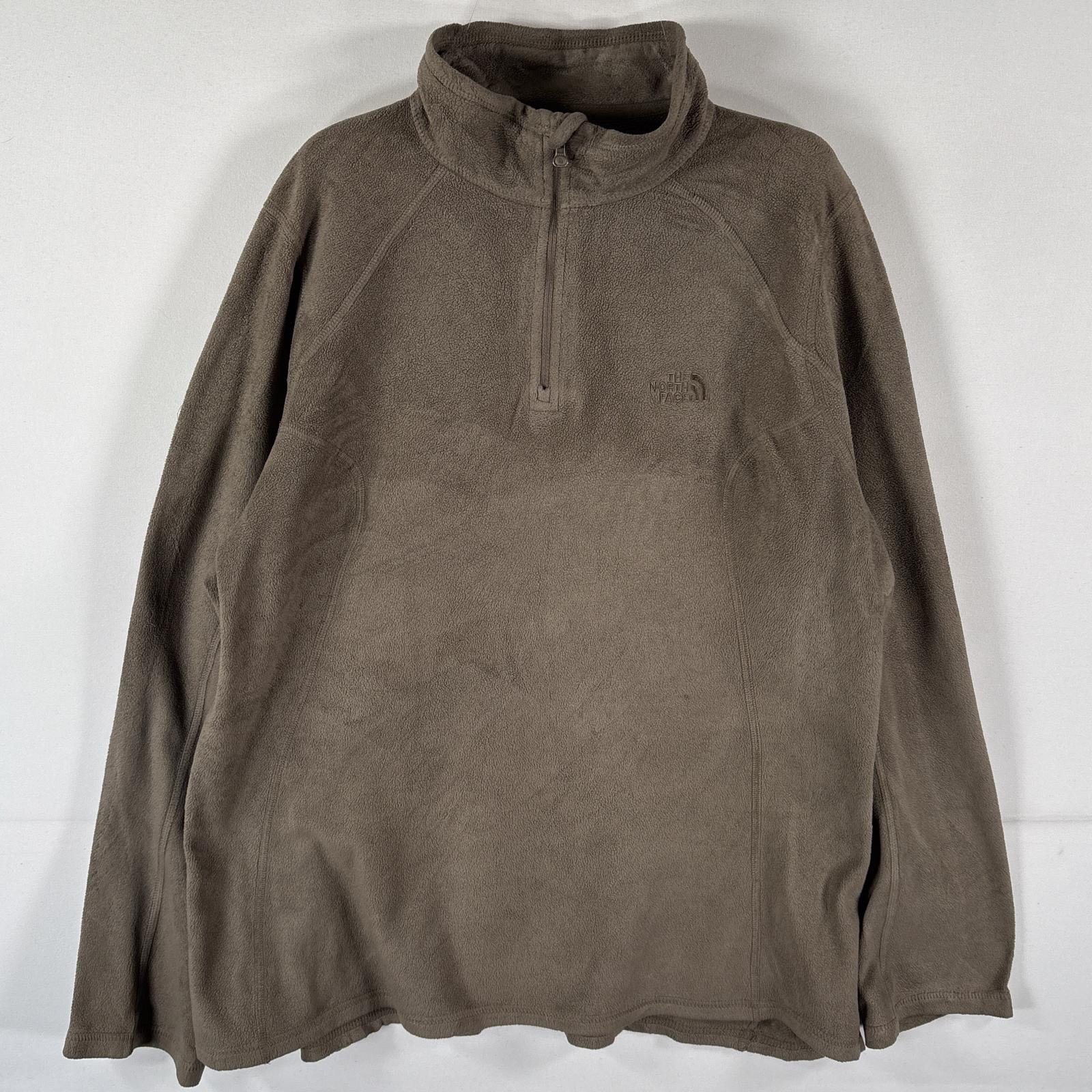 古着 ザ・ノースフェイス THE NORTH FACE フリーストレーナー ハーフジップ ワンポイントロゴ ライナー インナー XL グレー系 レディース