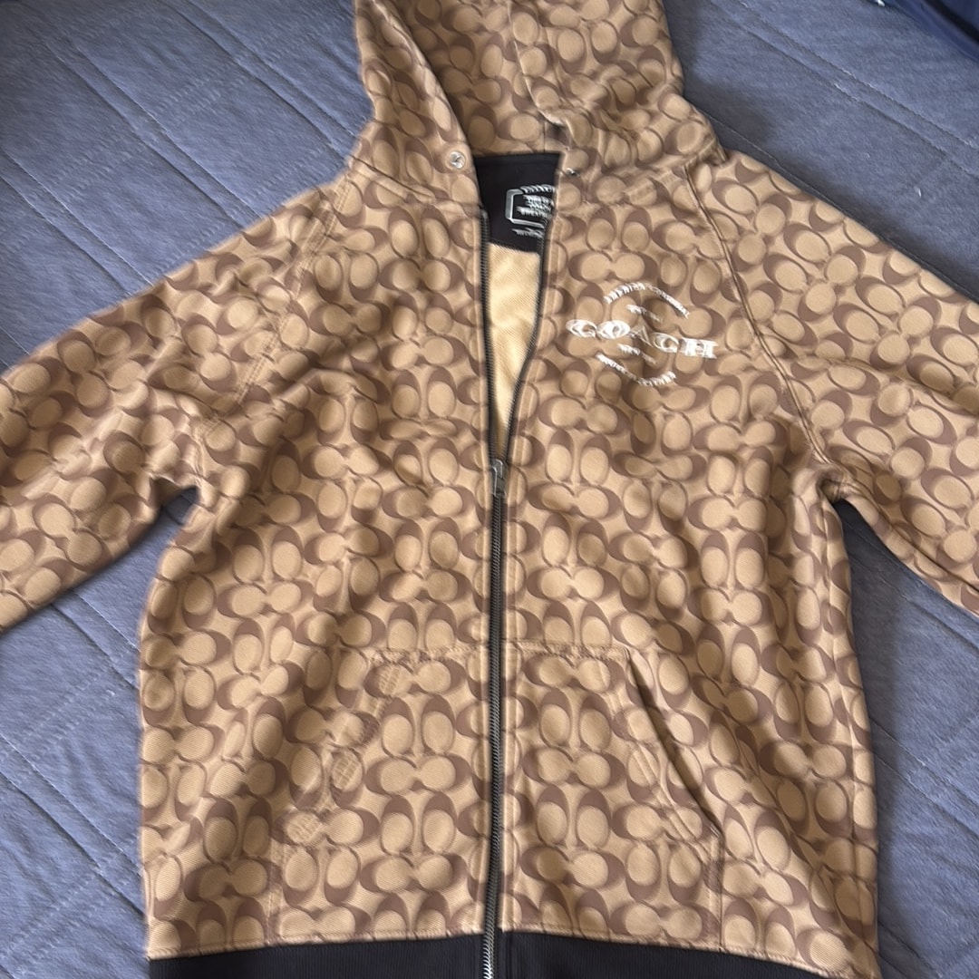 COACH Signature Rexy Hoodie Organic Cotton "Khaki"
