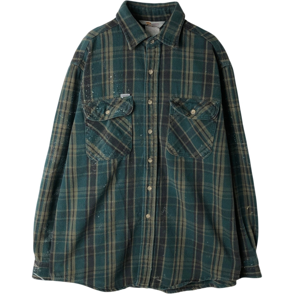 古着 カーハート Carhartt RUGGED OUTDOOR WEAR 長袖 ヘビーネルチェックシャツ メンズL相当/eaa477822