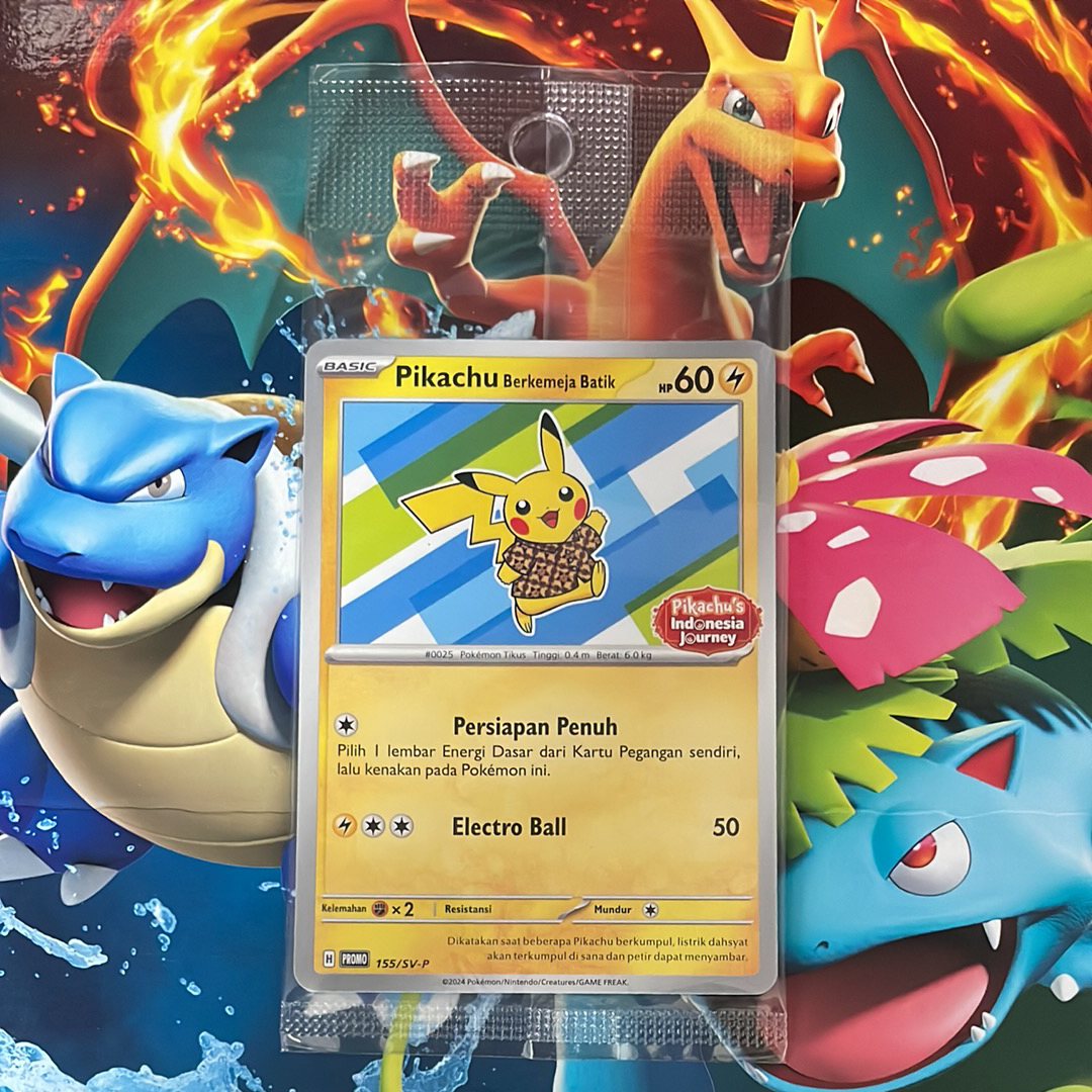 ポケモンカード　ピカチュウ バティックシャツ (ヒトデマン柄) psa10 PSA10】バティックシャツを着たピカチュウ (ヒトデマン柄) P [SV-P 155