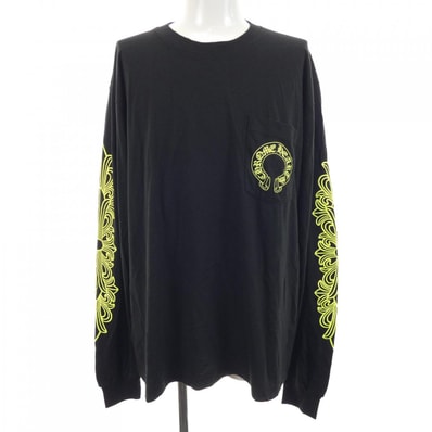 Chrome Hearts Horse Shoe L/S T-Shirt "Black/Neon Yellow"