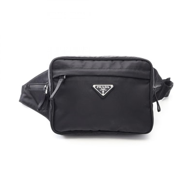 プラダ PRADA TESSUTO MONTAG ウエストバッグ ボディバッグ バッグ ナイロン メンズ レディース ブラック系 【中古】