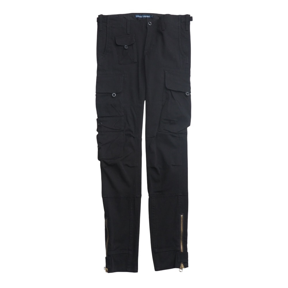 ■未使用品■RALPH LAUREN ラルフローレン カーゴパンツ サイズ6 ストレートパンツ ロングパンツ ストレッチ タイト 細身 ジップフライ  裾ジップ 20250701/RA5324