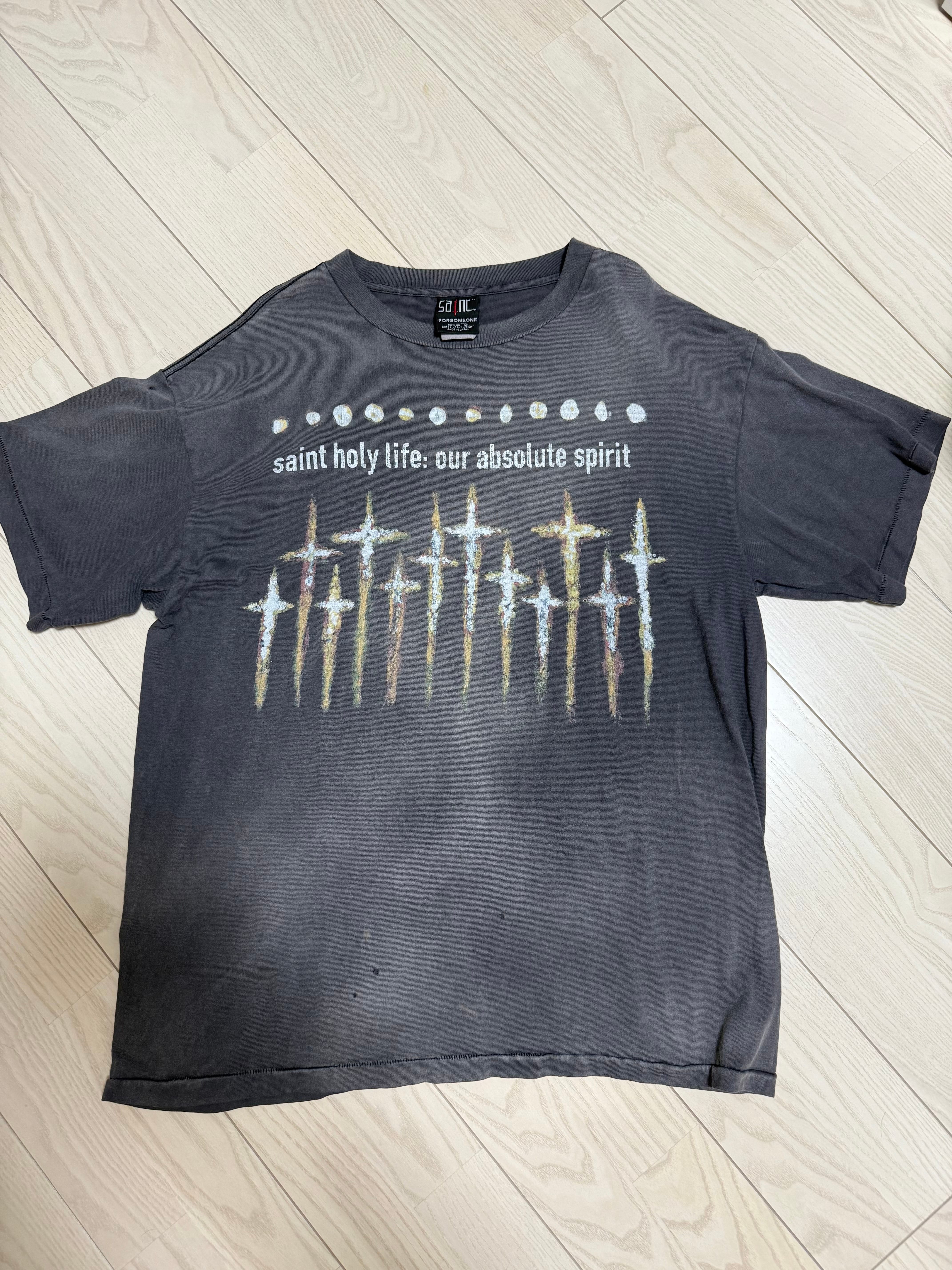 SAINT Mxxxxxx x FORSOMEONE FS_SS T-Shirt/God "Black"