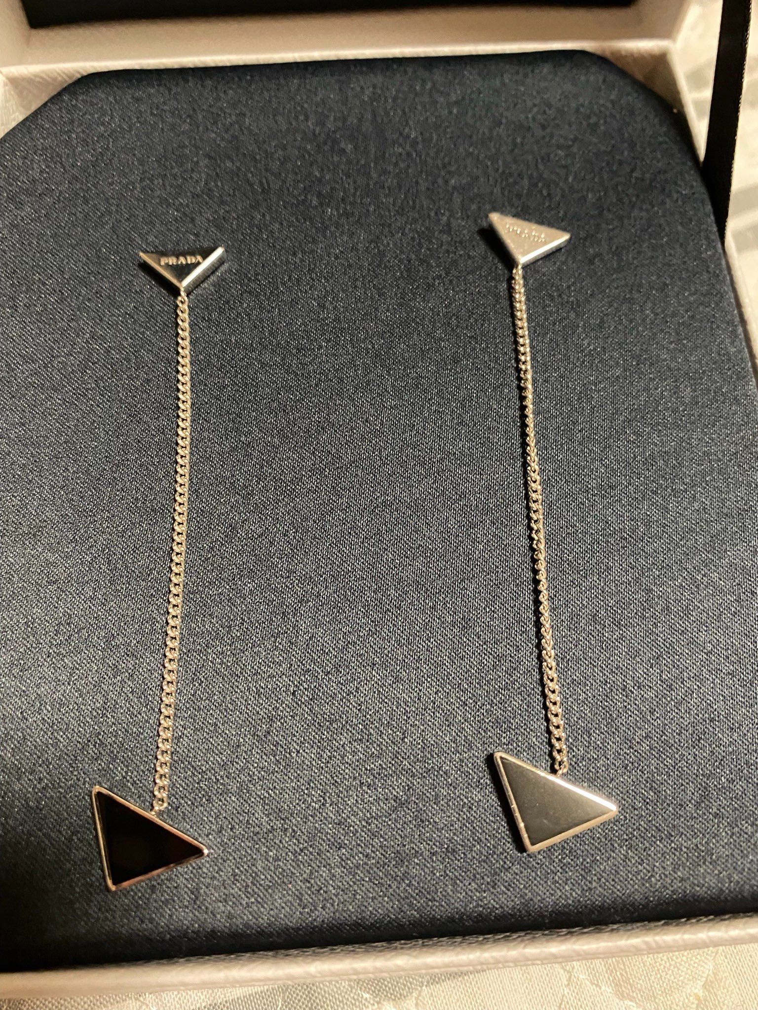 PRADA Symbole Drop Pierce "Black"