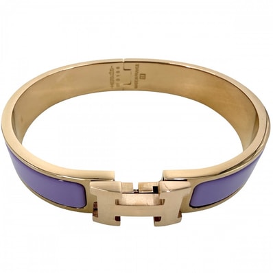 HERMES エルメス バングル クリックH PM ブレスレット アクセサリー 小物 パープル 紫
ピンクゴールド レディース 約39.6g 美品【中古品】