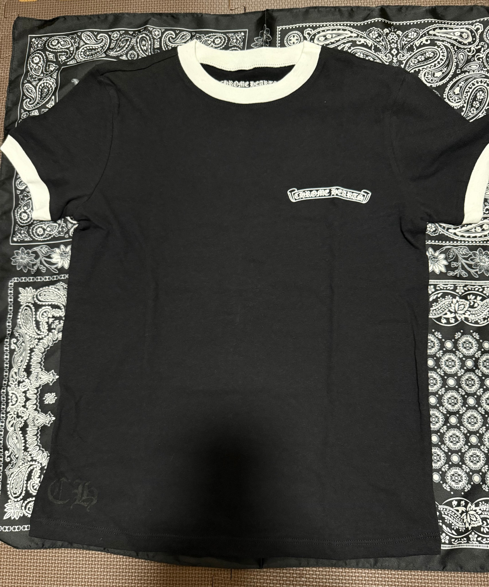 Chrome Hearts Roller Skates Horseshoe S/S T-Shirt "Black"